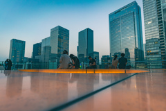 夕暮れの情景