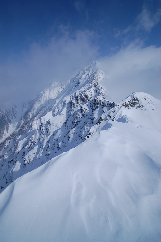 西穂高山頂から２