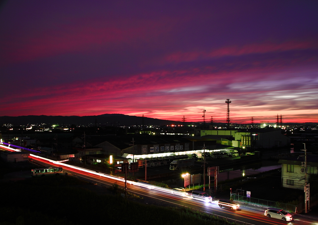 ある日の夕景