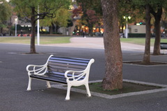 山下公園のベンチ