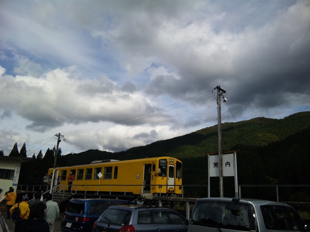 秋田内陸縦貫鉄道　笑内（おかしない）駅にて