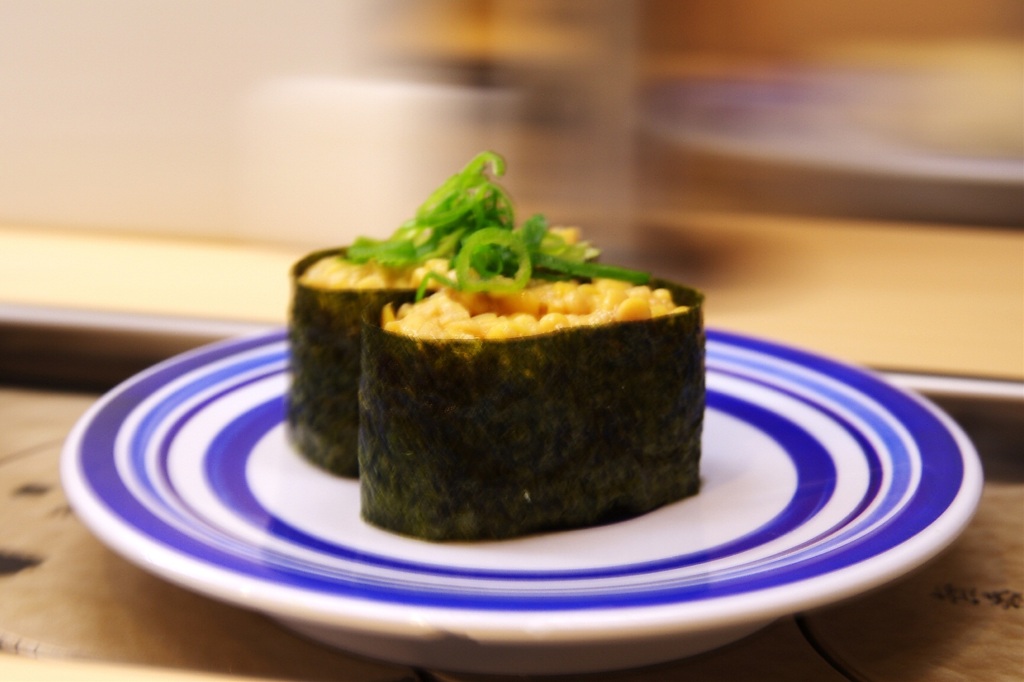 回転寿司流し撮り