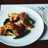 手羽先と夏野菜の黒酢ソース