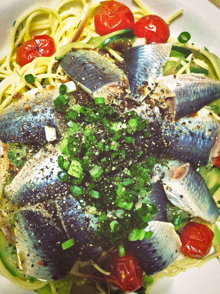 EPA(^_^)いわしのパスタ(^_^)DHA
