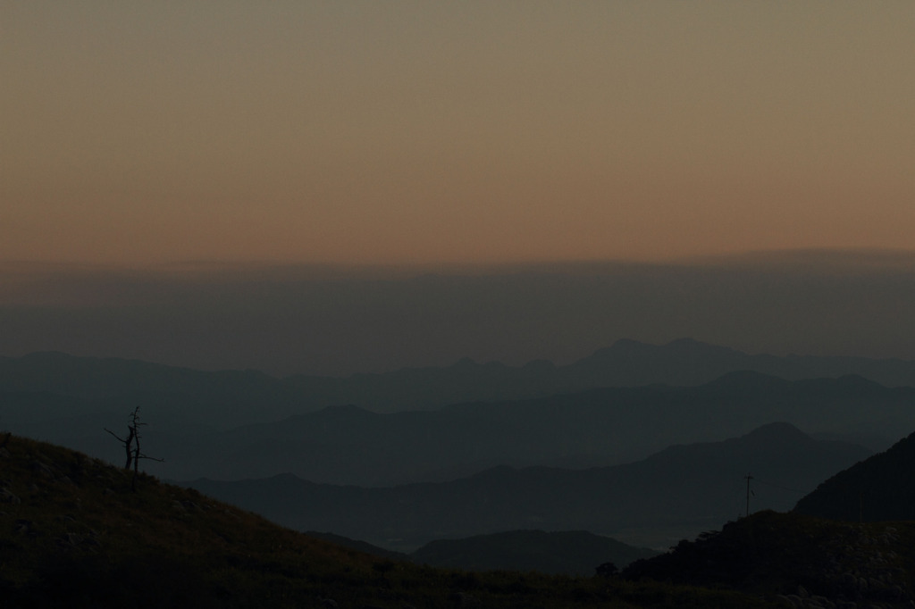 平尾台からの夕景