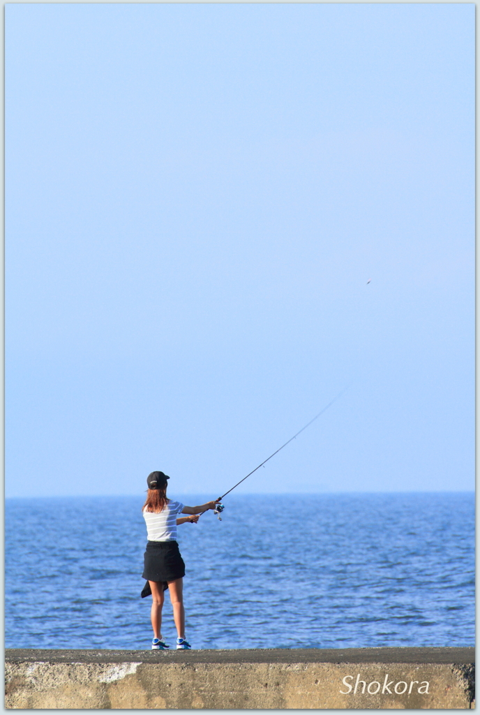 Female angler
