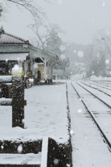 雪のホーム