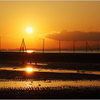 江川海岸の夕日Ⅱ