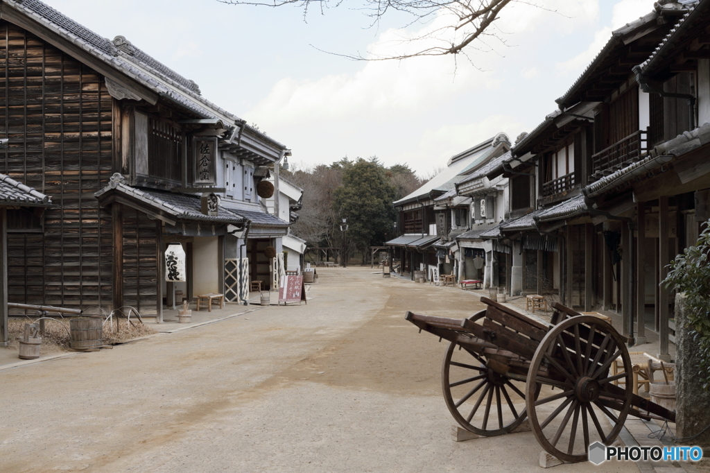 商家の町並み