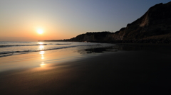 屏風ヶ浦の夕日