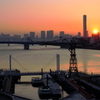 アーバンドックの夕景