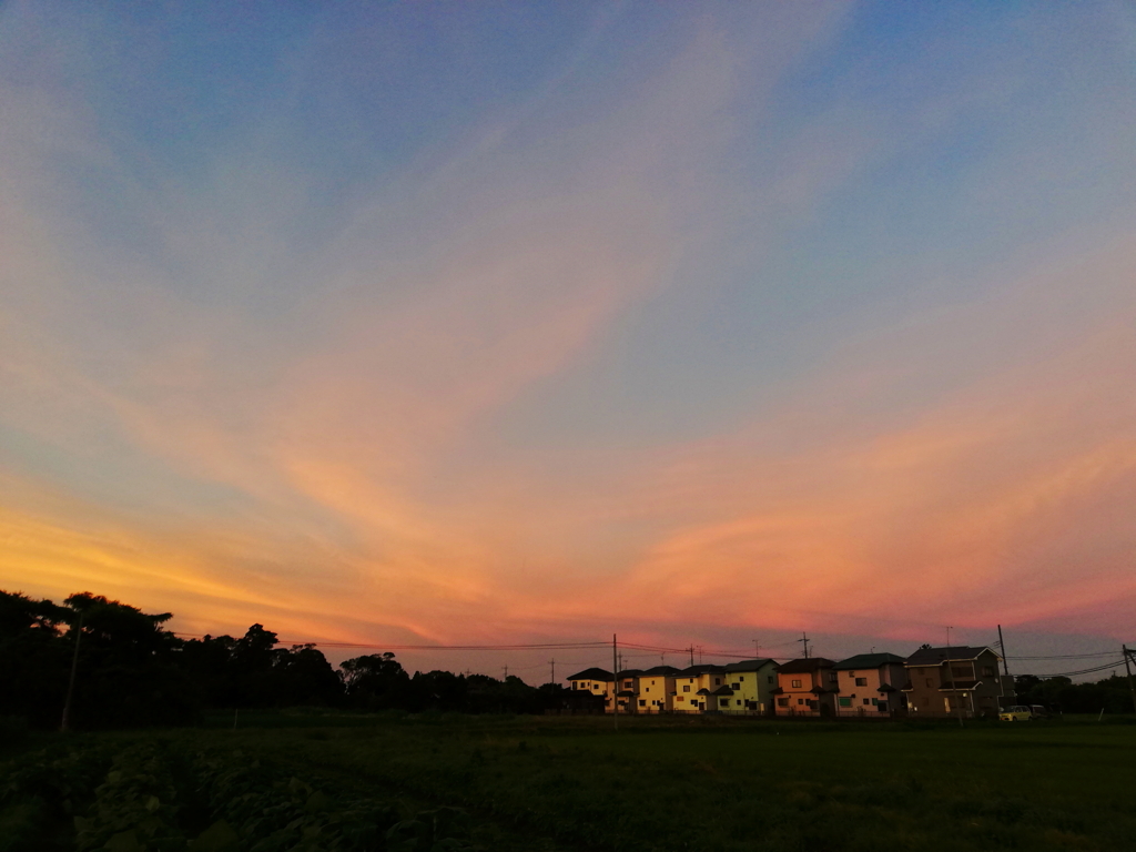東の空