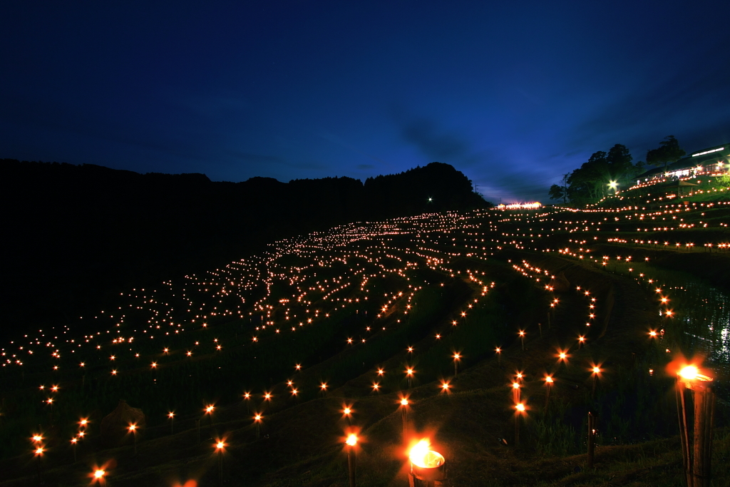 棚田の夜祭