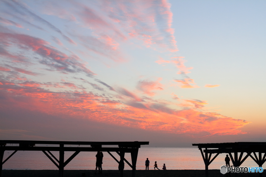 それぞれの夕景