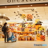 ハロウィンの店先