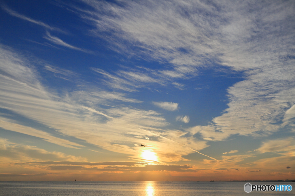 Sunset in Tokyo Bay