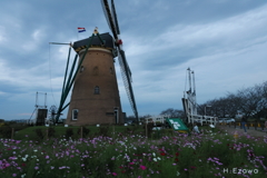 Windmill at dusk