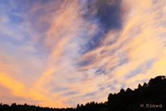 南の夕空