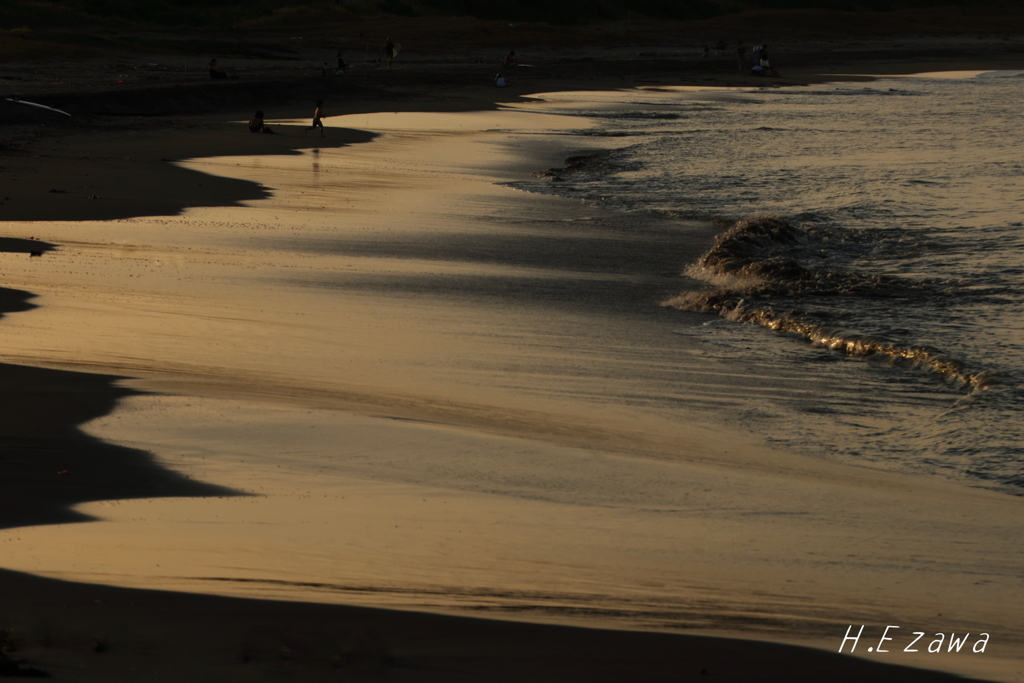 coast at sunset