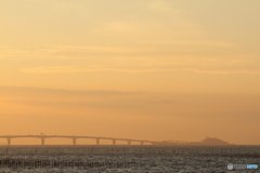 海ほたるの夕空