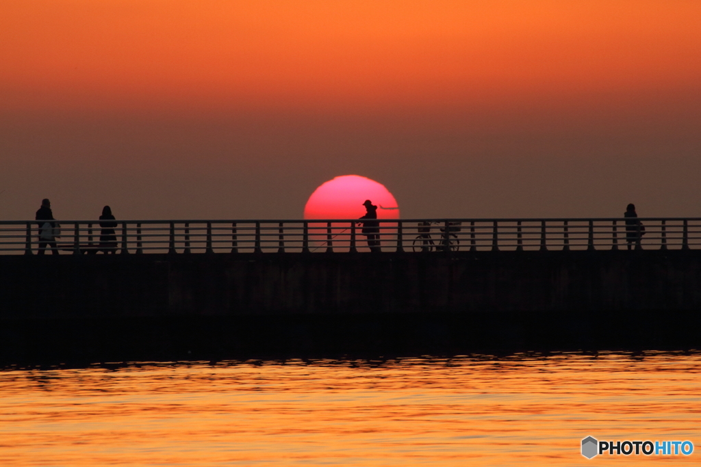 それぞれの夕景
