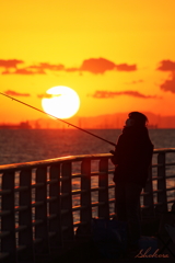 A female angler