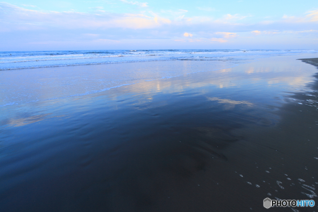 遠浅の浜