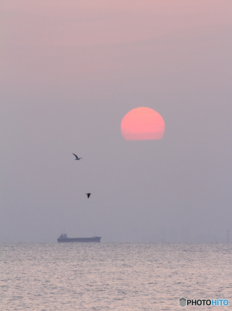 夕日が沈む前に