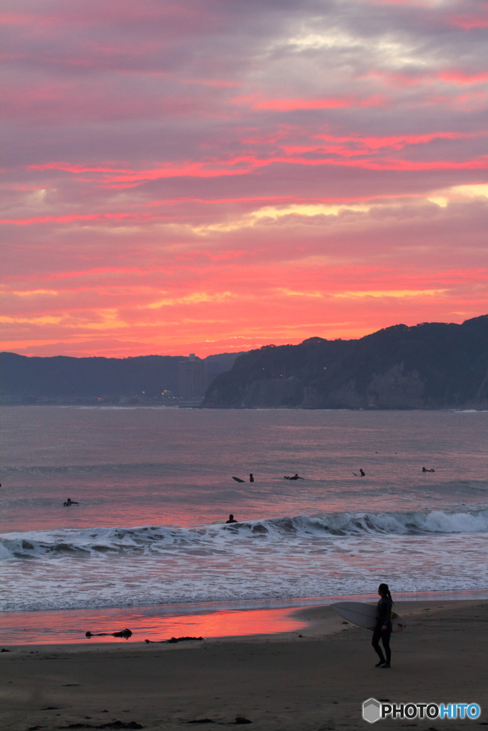 夕焼け海岸