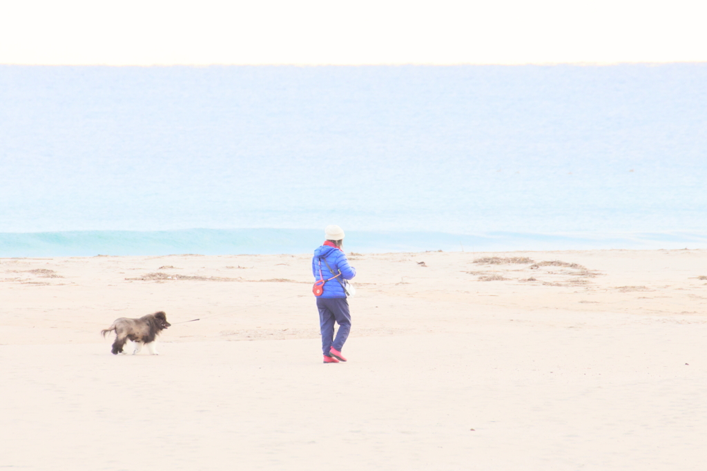 太平洋を見ながら