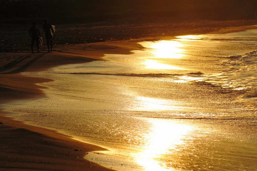 Golden beach