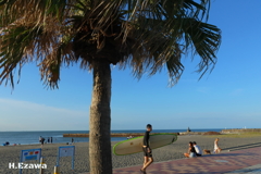 夕暮れの太東ビーチ