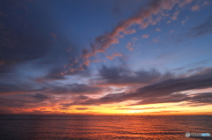 東京湾の夕空