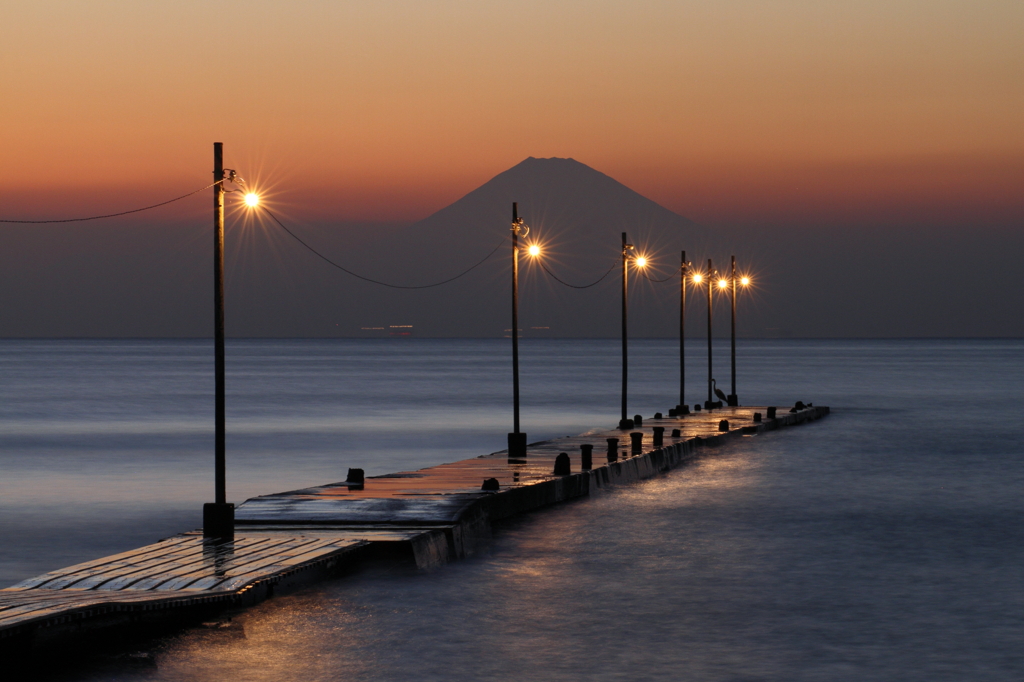 夕富士桟橋 By Shokora Id 写真共有サイト Photohito