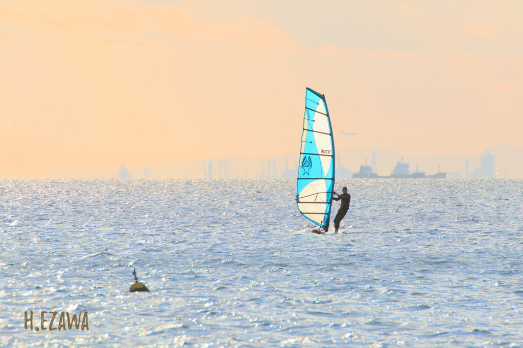 blue sail