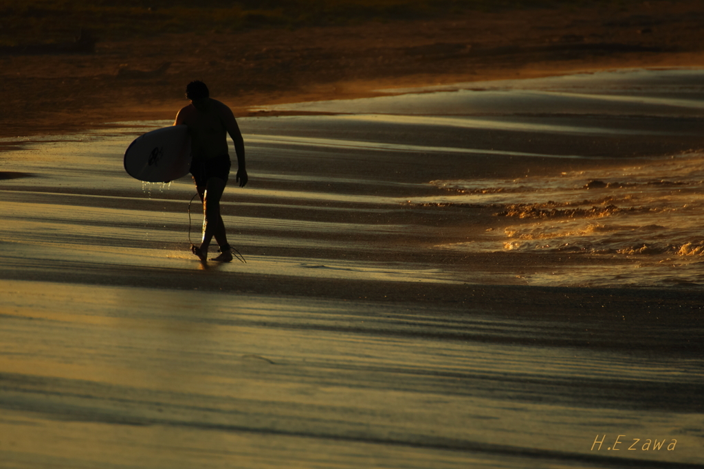 lonely surfer