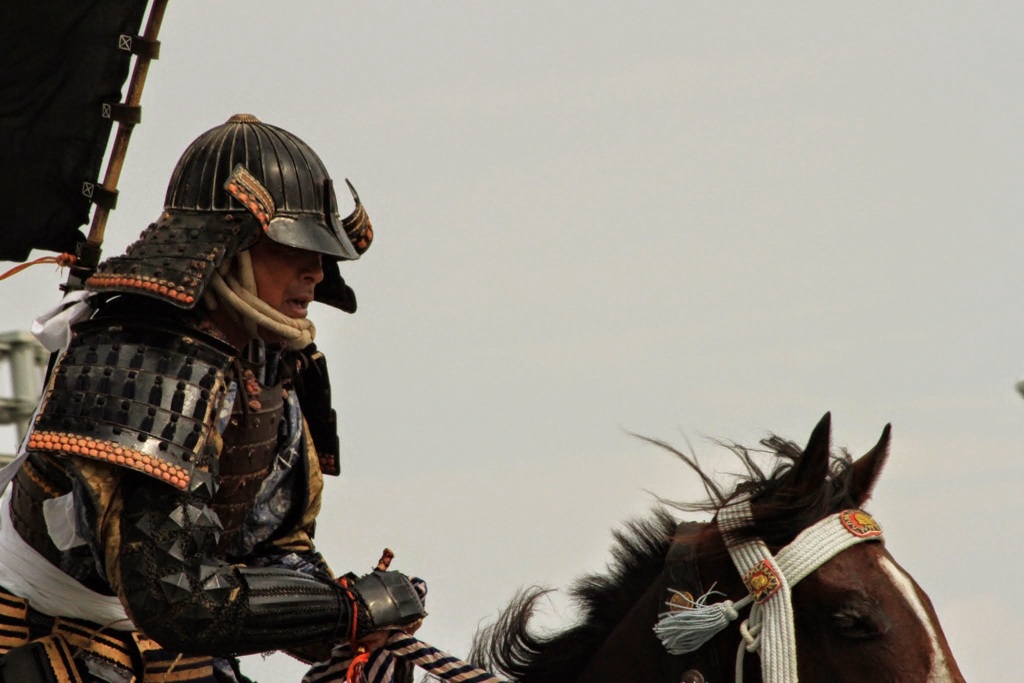 鞍上の相馬武士