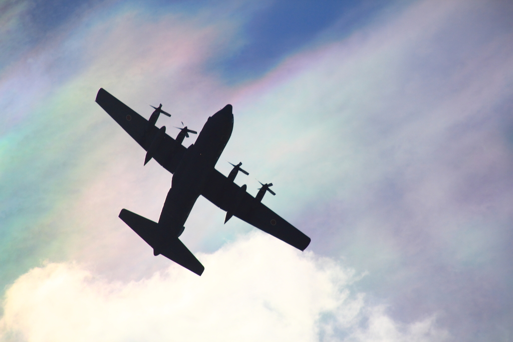 虹色の空