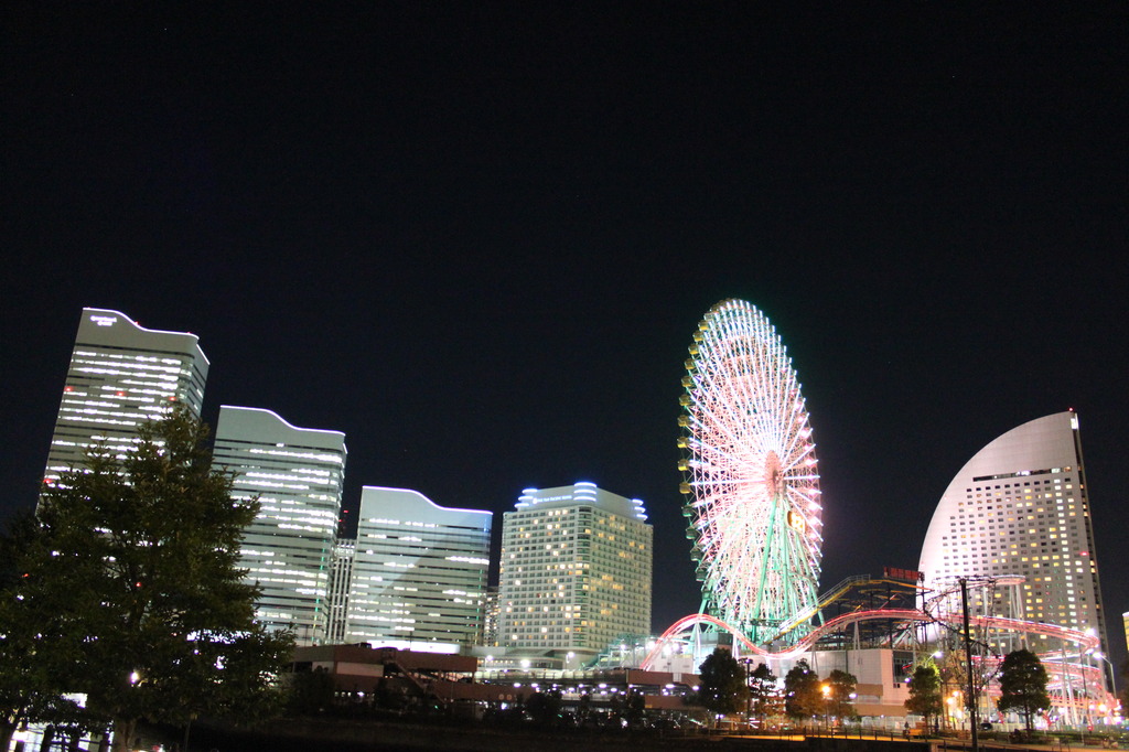 初めての夜景shot