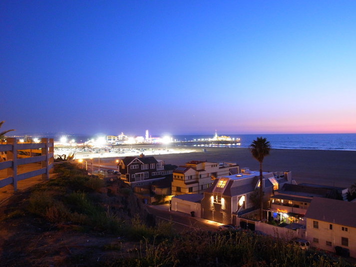 夜のsanta monica...