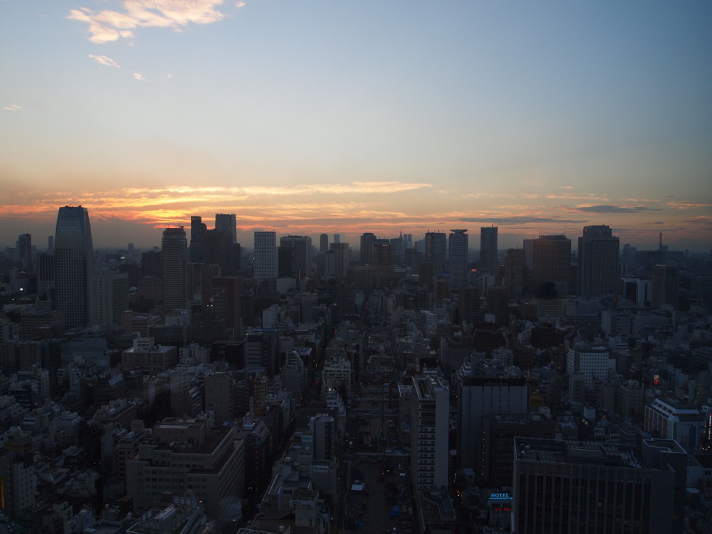 夜景の始まり。