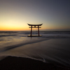 火曜日の夕日