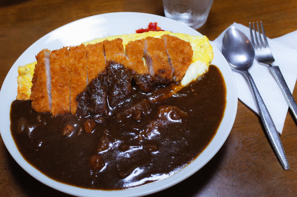 よくばりオムカツカレー