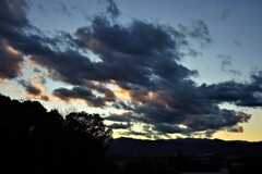 日没時の空（1月31日）