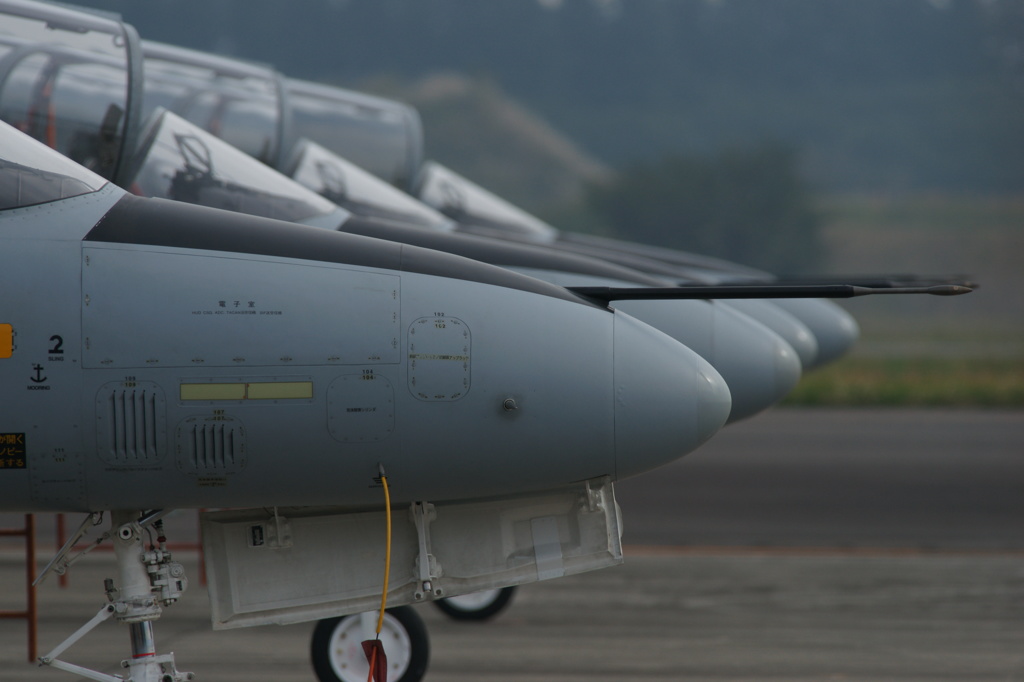 駐機場のT-4
