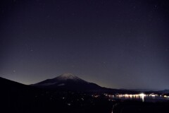 星夜の富士山