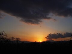 弘法山からの日没