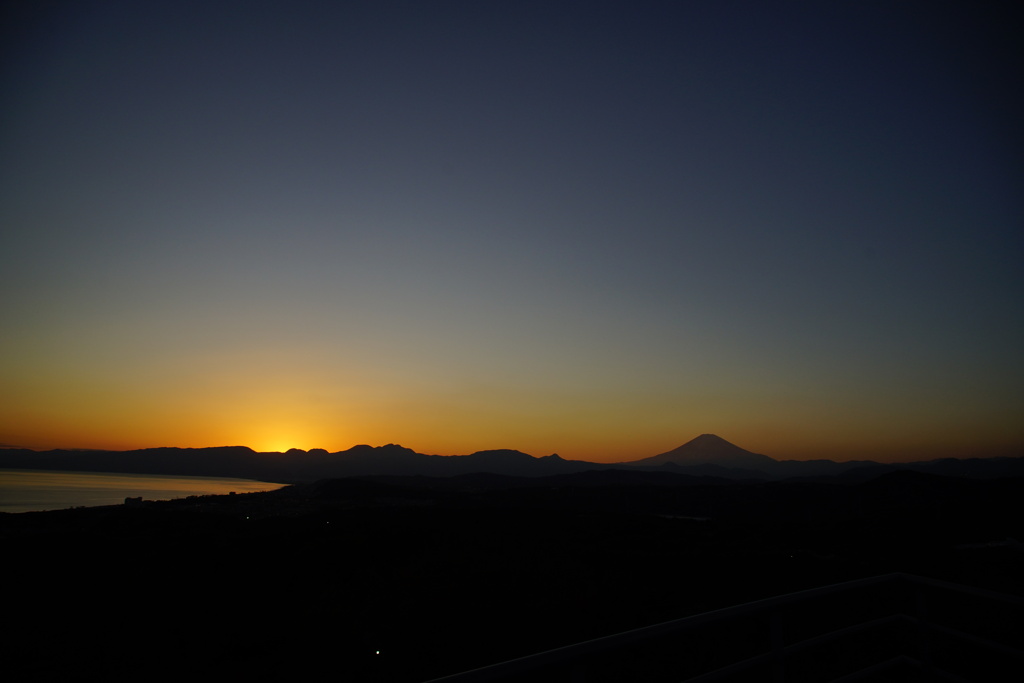 湘南平からの夕景