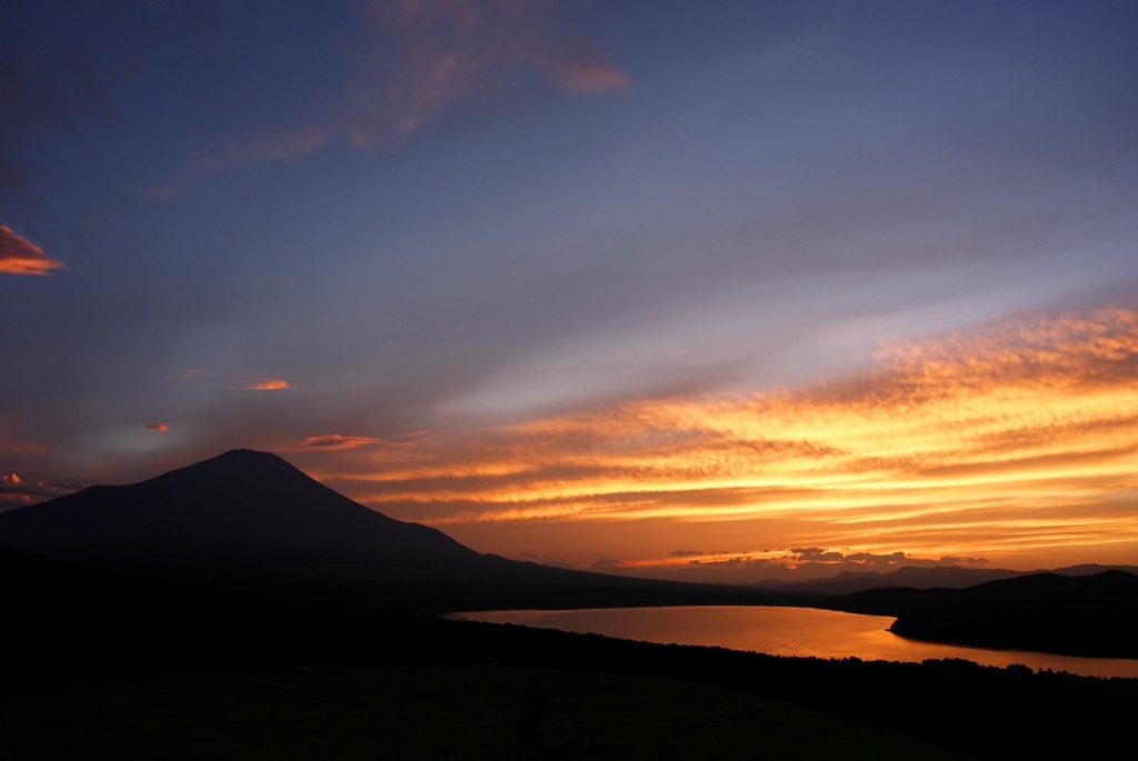 富士の夕暮れ