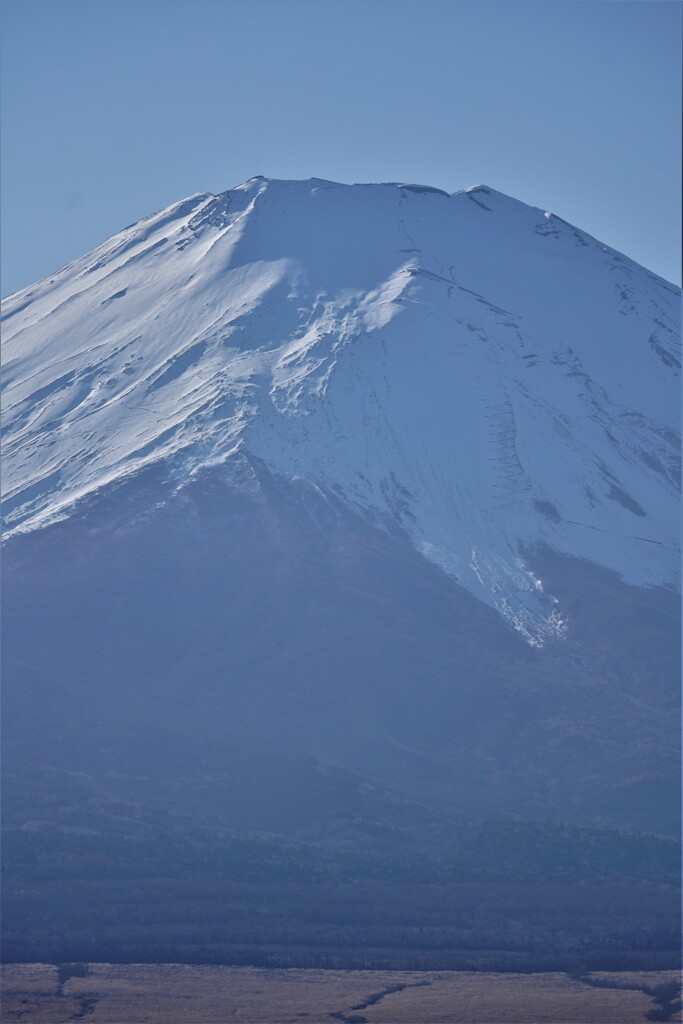 山頂へ延びる富士吉田口登山道